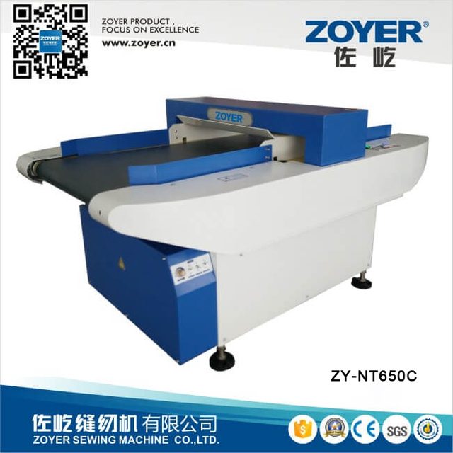 Máy dò kim loại dệt kim loại ZY-NT650C Zoyer Băng tải hoặc Dây đai dệt may (ZY-650C)